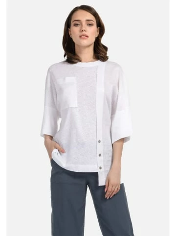 Große Größen HELMIDGE 3/4-Arm-Shirt Bluse In Weiss Günstig Kaufen