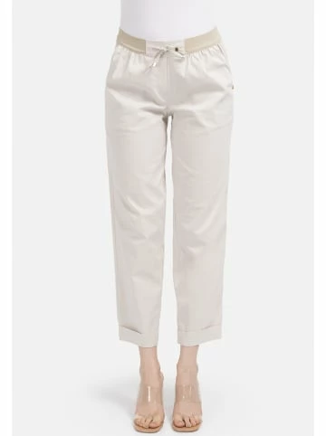 Große Größen HELMIDGE 7/8-Hose Mit Glitzereffekt In Hellbeige Günstig Kaufen