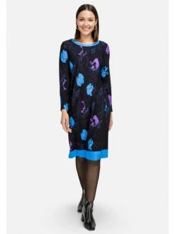 Große Größen HELMIDGE A-Linien-Kleid Dress In Dunkel Blau Günstig Kaufen