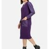 Große Größen HELMIDGE A-Linien-Kleid Dress In Lila Günstig Kaufen