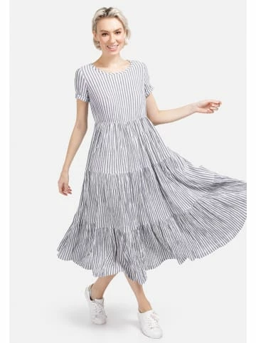 Große Größen HELMIDGE A-Linien-Kleid Maxikleid In Hellgrau Günstig Kaufen – Bild 3