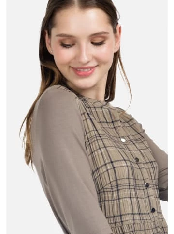 Große Größen HELMIDGE A-Linien-Kleid Midikleid In Beige Günstig Kaufen – Bild 3