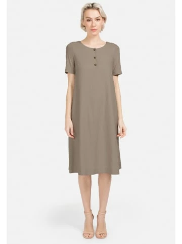Große Größen HELMIDGE A-Linien-Kleid Midikleid In Beige Günstig Kaufen