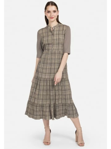 Große Größen HELMIDGE A-Linien-Kleid Midikleid In Beige Günstig Kaufen