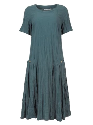 Große Größen HELMIDGE A-Linien-Kleid Sommerkleid In Dunkel Grun Günstig Kaufen – Bild 5