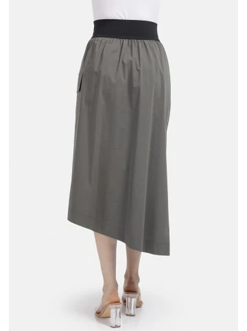 Große Größen HELMIDGE A-Linien-Rock Midirock In Khaki Günstig Kaufen – Bild 5