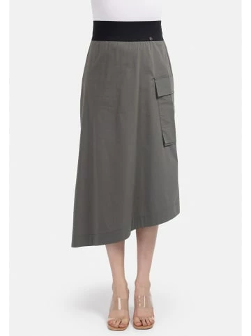 Große Größen HELMIDGE A-Linien-Rock Midirock In Khaki Günstig Kaufen