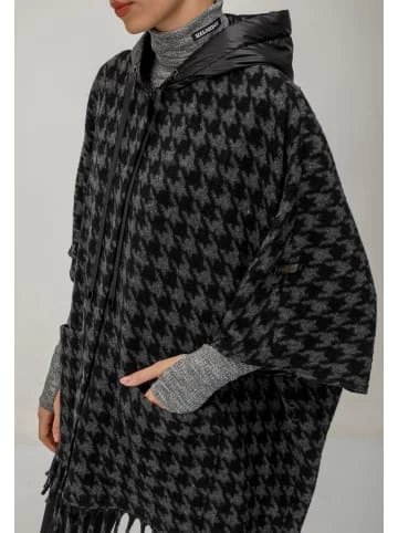 Jacken & Mäntel HELMIDGE Badeponcho Poncho In Grau Schwarz Günstig Kaufen – Bild 3