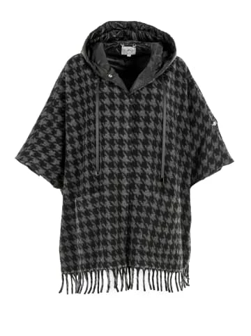 Jacken & Mäntel HELMIDGE Badeponcho Poncho In Grau Schwarz Günstig Kaufen – Bild 5