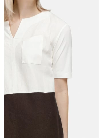 Große Größen HELMIDGE Ballonkleid Aus Leinen-Mix In Braun Günstig Kaufen – Bild 4