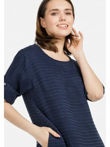 Große Größen HELMIDGE Ballonkleid In Midi-Länge In Dunkel Blau Günstig Kaufen – Bild 4