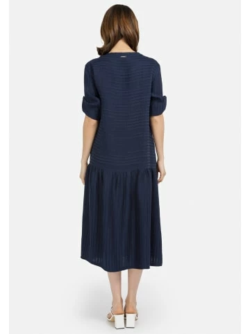 Große Größen HELMIDGE Ballonkleid In Midi-Länge In Dunkel Blau Günstig Kaufen – Bild 5