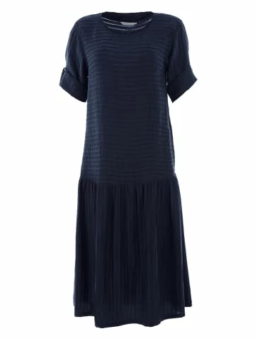 Große Größen HELMIDGE Ballonkleid In Midi-Länge In Dunkel Blau Günstig Kaufen – Bild 7