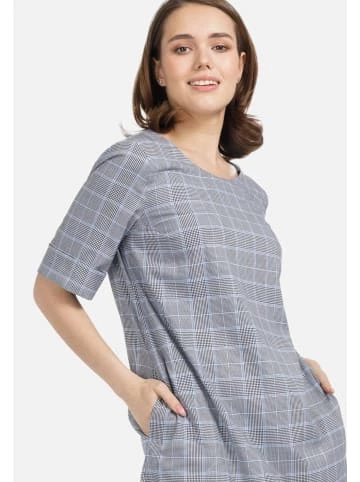 Große Größen HELMIDGE Ballonkleid In Midi-Länge In Grau-hellblau Günstig Kaufen – Bild 3