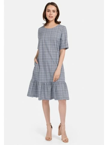 Große Größen HELMIDGE Ballonkleid In Midi-Länge In Grau-hellblau Günstig Kaufen – Bild 4