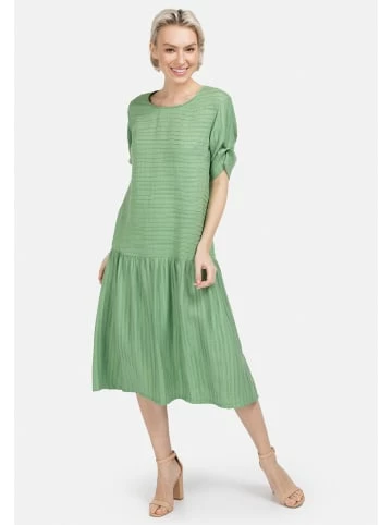 Große Größen HELMIDGE Ballonkleid In Midi-Länge In Hellgrun Günstig Kaufen – Bild 3