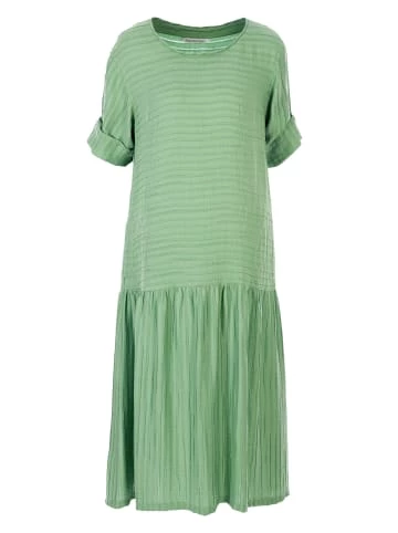 Große Größen HELMIDGE Ballonkleid In Midi-Länge In Hellgrun Günstig Kaufen – Bild 7