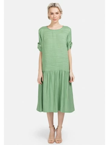 Große Größen HELMIDGE Ballonkleid In Midi-Länge In Hellgrun Günstig Kaufen