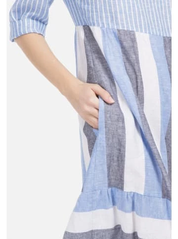 Große Größen HELMIDGE Ballonkleid Maxikleid In Weiss Hellblau Günstig Kaufen – Bild 4