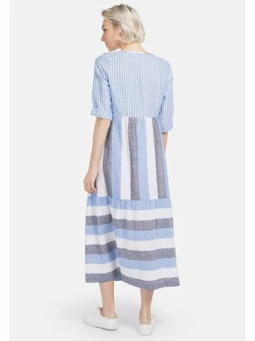 Große Größen HELMIDGE Ballonkleid Maxikleid In Weiss Hellblau Günstig Kaufen – Bild 5