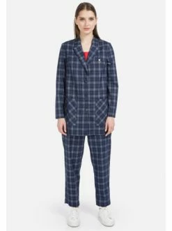 Große Größen HELMIDGE Blazer Blazer In Blau Weiss Günstig Kaufen