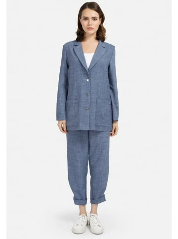 Große Größen HELMIDGE Blazer Blazer In Grau Blau Günstig Kaufen