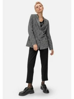 Große Größen HELMIDGE Blazer Karo Meliert In Grau Günstig Kaufen