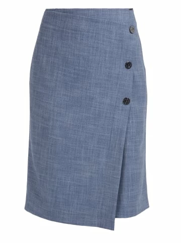 Große Größen HELMIDGE Bleistiftrock Midirock In Grau Blau Günstig Kaufen – Bild 5