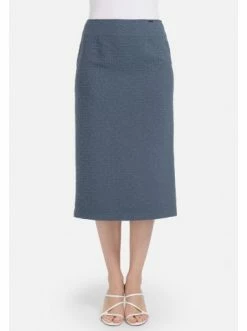 Große Größen HELMIDGE Bleistiftrock Mit Gummibund In Dunkel Grun Günstig Kaufen