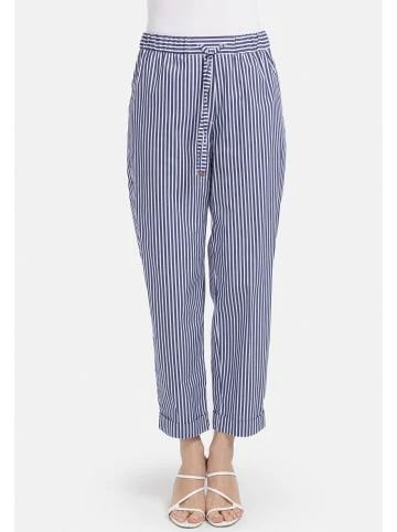 Hosen HELMIDGE Chinohose Mit Gummibund In Blau Günstig Kaufen