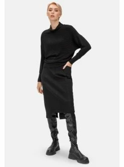 Große Größen HELMIDGE Denimrock Denimrock In Schwarz Günstig Kaufen