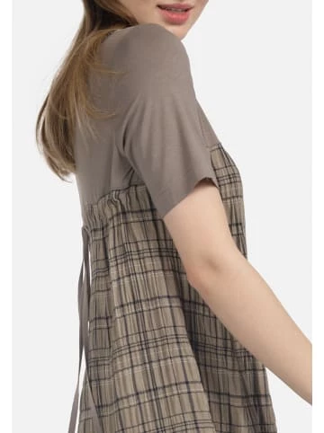 Große Größen HELMIDGE Druckkleid Im Karo-Dessin In Beige Günstig Kaufen – Bild 4