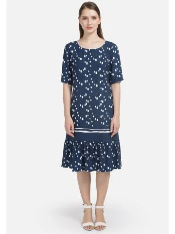 Große Größen HELMIDGE Druckkleid Midikleid In Blau Günstig Kaufen – Bild 2