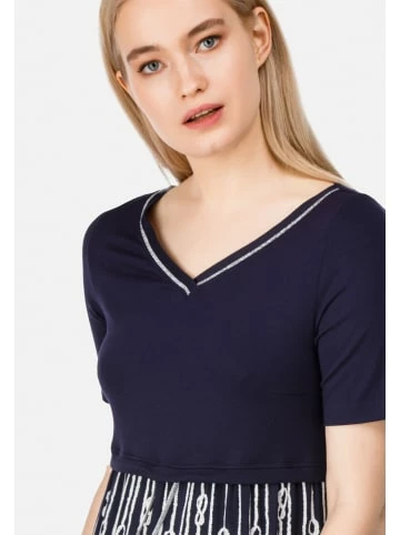 Große Größen HELMIDGE Druckkleid Midikleid In Blau Günstig Kaufen – Bild 2