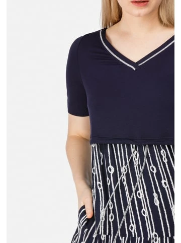 Große Größen HELMIDGE Druckkleid Midikleid In Blau Günstig Kaufen – Bild 4