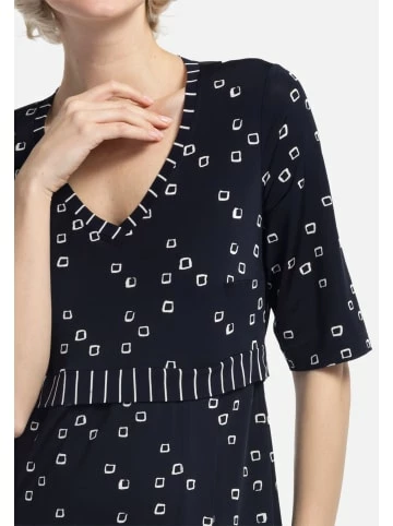 Große Größen HELMIDGE Druckkleid Midikleid In Dunkel Blau Günstig Kaufen – Bild 2