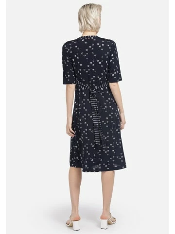 Große Größen HELMIDGE Druckkleid Midikleid In Dunkel Blau Günstig Kaufen – Bild 5