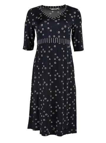 Große Größen HELMIDGE Druckkleid Midikleid In Dunkel Blau Günstig Kaufen – Bild 6