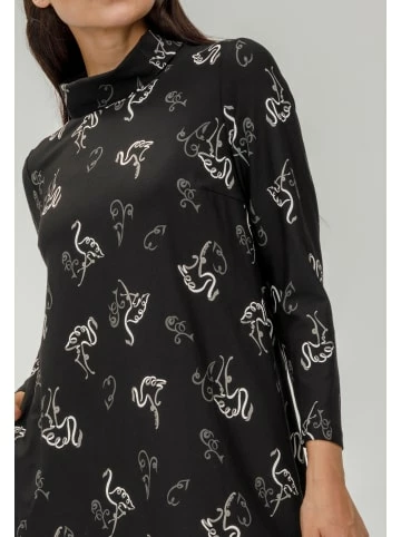 Große Größen HELMIDGE Druckkleid Midikleid In Schwarz Günstig Kaufen – Bild 4