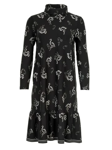 Große Größen HELMIDGE Druckkleid Midikleid In Schwarz Günstig Kaufen – Bild 5