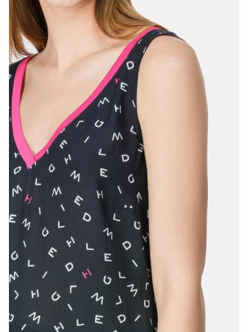 Große Größen HELMIDGE Druckkleid Mit Aufregendem Print In Blau Günstig Kaufen – Bild 2