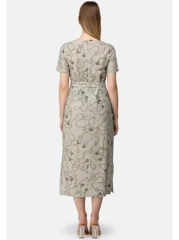 Große Größen HELMIDGE Druckkleid Mit Leinen-Anteil In Beige Günstig Kaufen – Bild 5