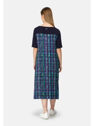 Große Größen HELMIDGE Druckkleid Mit Logo Print In Blau Günstig Kaufen – Bild 2