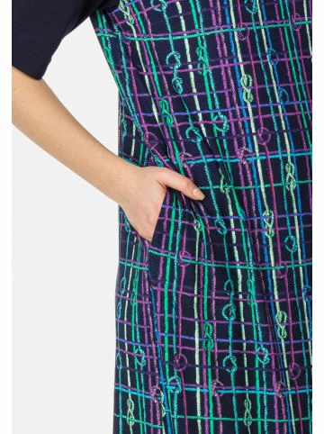 Große Größen HELMIDGE Druckkleid Mit Logo Print In Blau Günstig Kaufen – Bild 4