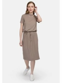 Große Größen HELMIDGE Etuikleid Maxikleid In Beige Günstig Kaufen