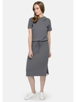 Große Größen HELMIDGE Etuikleid Maxikleid In Dunkel Grau Günstig Kaufen