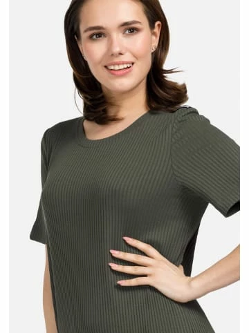 Große Größen HELMIDGE Etuikleid Maxikleid In Khaki Günstig Kaufen – Bild 4