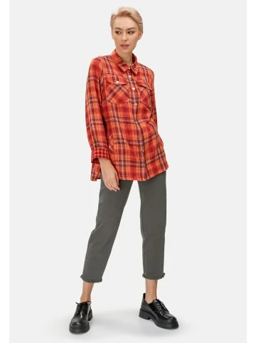 Große Größen HELMIDGE Hemdbluse Hemdbluse In Rot Günstig Kaufen