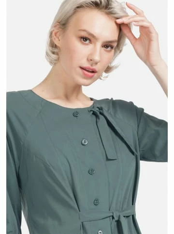 Große Größen HELMIDGE Hemdblusenkleid Maxikleid In Dunkel Grun Günstig Kaufen – Bild 2