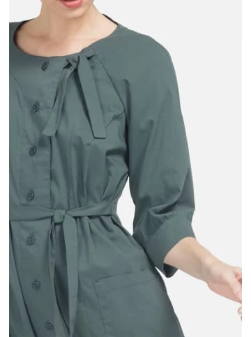 Große Größen HELMIDGE Hemdblusenkleid Maxikleid In Dunkel Grun Günstig Kaufen – Bild 5
